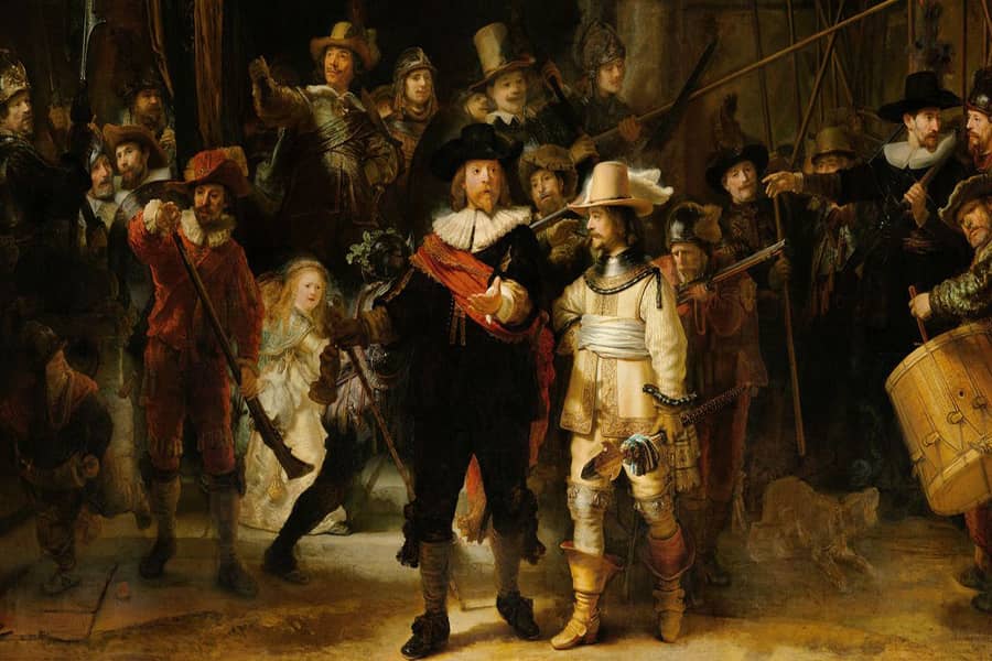 Who painted The Night Watch, a famous group portrait of Dutch soldiers?